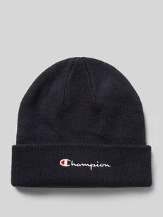 Czapka beanie z wyhaftowanym logo - Czapki męskie - miniaturka - grafika 1