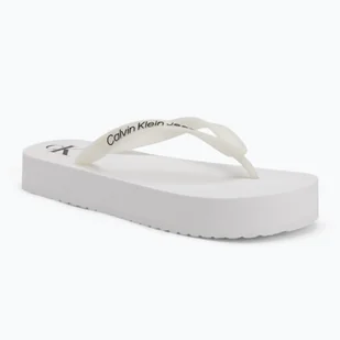 Japonki damskie Calvin Klein YW0YW01830 Beach Sandal Flatform Tpu bright white/black - Klapki i japonki damskie - miniaturka - grafika 1