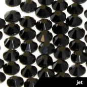 Ozdoby do paznokci - Cyrkonie do paznokci szklane SS5 Jet 50 szt - miniaturka - grafika 1