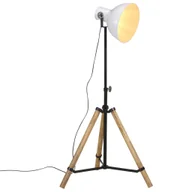 Lampy ogrodowe - vidaXL Lampa stojąca, 25 W, biała, 75x75x90-150 cm, E27 - miniaturka - grafika 1