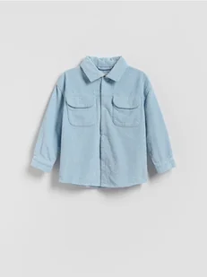 Reserved - Bawełniana koszula - jasnoniebieski - Kombinezony dla dzieci - miniaturka - grafika 1