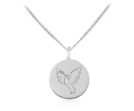 Biżuteria religijna - Srebrny naszyjnik Duch Święty - miniaturka - grafika 1