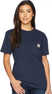 Koszulki i topy damskie - Carhartt Damska koszulka z krótkim rękawem o luźnym kroju, grantowy, XS - grafika 1