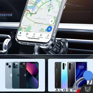 Uchwyt samochodowy Alogy MagSafe Airvent car holder do iPhone 14 13 12 do MagSafe na kratkę Czarny - Pozostałe akcesoria do telefonów - miniaturka - grafika 3