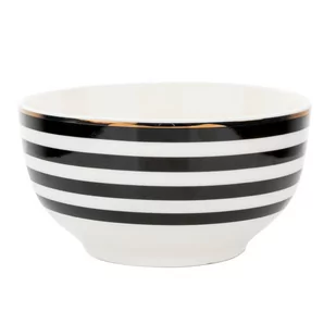 Salaterka porcelanowa Florina Winter Glam Stripes 13 cm - Miski i półmiski - miniaturka - grafika 1