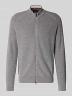 Swetry męskie - Kardigan z żywej wełny z zamkiem błyskawicznym dwustronnym - miniaturka - grafika 1