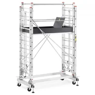 Rusztowania - Rusztowanie aluminiowe jezdne wysuwane HIGHER 2x7 - miniaturka - grafika 1