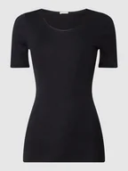 Koszulki i topy damskie - T-shirt z bawełny model ‘Cotton Seamless’ - miniaturka - grafika 1