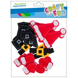 Craft with Fun Ozdoba Bn Filc Mikolaje samoprzylepna 24szt 12/288 - Pozostałe akcesoria dla plastyków - miniaturka - grafika 1