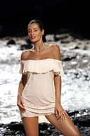 Bluzki damskie - Tunika Juliet Avorio M-461 (3) Ecru (Rozmiar M) - miniaturka - grafika 1