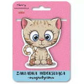 Zakładki do książek - Henry Zakładka magnetyczna - Kot beżowy - miniaturka - grafika 1