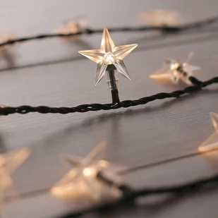 DecoKing Lampki Gwiazdki ciepła biała, 100 LED - Oświetlenie świąteczne - miniaturka - grafika 1