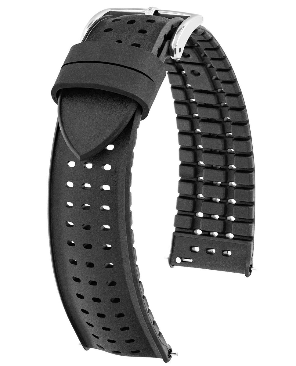 Kauczukowy wodoodporny pasek do zegarka 20 mm HIRSCH Nyad L 0925099050-2-20
