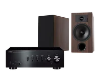 Zestawy stereo - Yamaha A-S301 (czarny) + Tesi 3 (mokka) - miniaturka - grafika 1