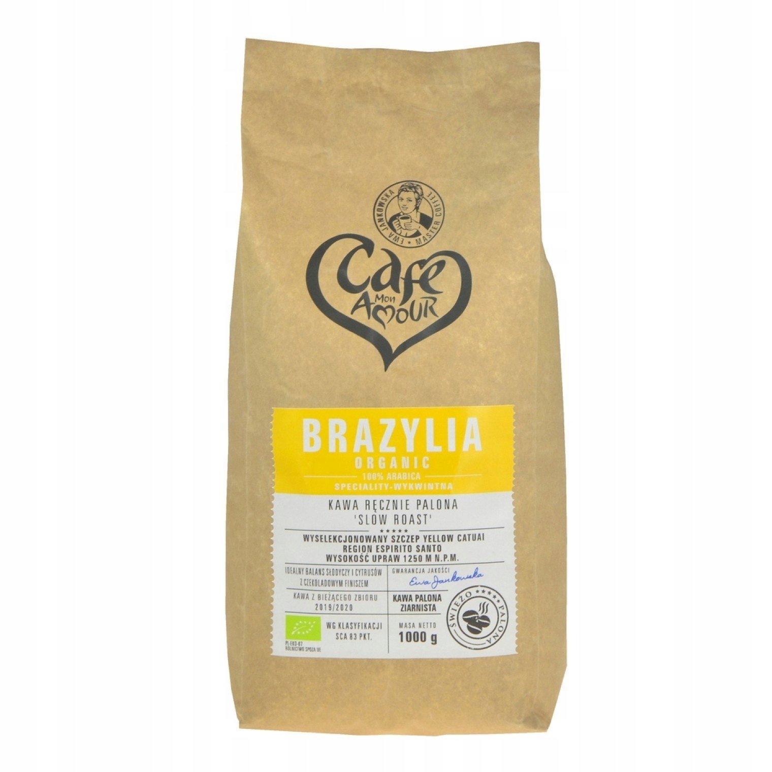 Kawa ziarnista Brazylia 1kg Bio Cafe Creator