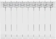 Grzejniki pokojowe - KFA Grzejnik aluminiowy biały 10 elementów 57x80 cm Best - miniaturka - grafika 1