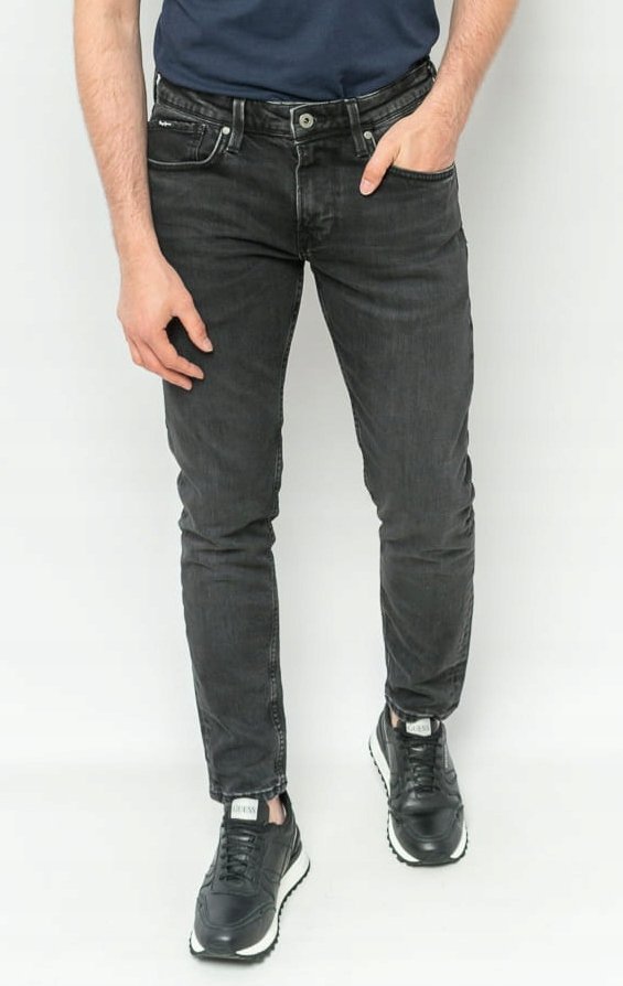 Pepe Jeans Szare Spodnie Jeansowe Męskie 28/32 P9A