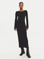 Sukienki - Armani Exchange Sukienka dzianinowa XW000049 AF10352 UC001 Czarny Slim Fit - miniaturka - grafika 1