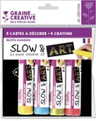 Przybory szkolne - Graine Creative Graine Creative Malowanie kropkami 4 kolory Mandale GC-616378 - miniaturka - grafika 1