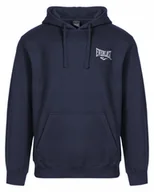 Bluzy męskie - EVERLAST Bluza Męska Dresowa Dres Sportowy Logo Bawełna GRANAT rozmiar XL - miniaturka - grafika 1