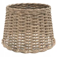 Oprawy, klosze i abażury - Klosz lampy wiszącej, brązowy, Ø40x26 cm, wikli - miniaturka - grafika 1