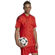 Koszulki męskie - Koszulka męska Condivo 22 Goalkeeper Jersey Short Sleeve czerwona H21238 - miniaturka - grafika 1