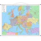 Mapy i plansze edukacyjne - Europa. Mapa ścienna drogowa. Wersja angielska - miniaturka - grafika 1