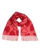 Apaszki i szaliki damskie - Pieces Szal w kolorze czerwonym - miniaturka - grafika 1