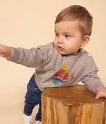 Bluzy dla chłopców - Petit Bateau Baby chłopięca bluza A08QP, szara Chaton Chine, 36 miesięcy, Szary Chaton Chine, 3 lat - miniaturka - grafika 1