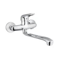 Baterie kuchenne - AQUA Bateria zlewozmywakowa ścienna 35 mm chrom - miniaturka - grafika 1