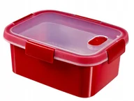 Pojemniki kuchenne - Prostokątny pojemnik na żywność Curver Steamer 1.2L czerwony - miniaturka - grafika 1