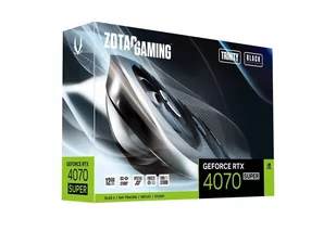 ZOTAC GAMING GeForce RTX 4070 SUPER Trinity Black Edition - Karty graficzne - miniaturka - grafika 1