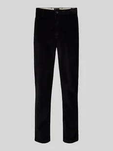 Spodnie sztruksowe o kroju tapered fit z wpuszczanymi kieszeniami model ‘CORDUROY’ - Spodnie męskie - miniaturka - grafika 1