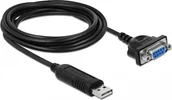 Adaptery i przejściówki - Adapter USB Delock Delock Adapter USB 2.0 Typ-A zu 1 x Seriell RS-232 DB9 - miniaturka - grafika 1