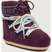 Śniegowce damskie - Moon Boot Śniegowce MB ICON LOW SUEDE LACES zamsz - miniaturka - grafika 1