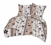 Pościel - Pościel Z Kory 160x200cm + 2x70x80cm Polski Producent - Pnącza Beż - miniaturka - grafika 1