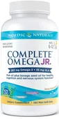 Witaminy i minerały - Omega Pharma Complete Junior 283mg Lemon Cytryna (180 kaps) Nordic Naturals - miniaturka - grafika 1