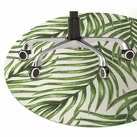 Podnóżki, podpórki, podkładki - Mata na podłogę pod krzesło Liść palmy fi100 cm - miniaturka - grafika 1