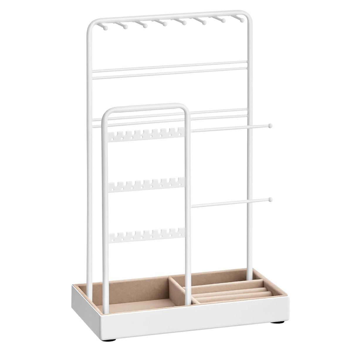 Songmics Stojak Na Biżuterię Z Aksamitem Organizer Na Naszyjniki