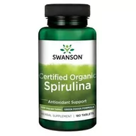 Witaminy i minerały - SWANSON Health Products Certyfikowana Organiczna Spirulina 500 mg 180 tabletek - miniaturka - grafika 1