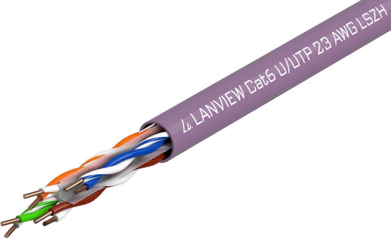 Lanview LVN122150 kabel sieciowy Fioletowy 305 m Cat6 U/UTP (UTP) LVN122150