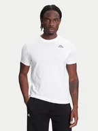 Koszulki męskie - Kappa T-Shirt Logo Korpo Cafers 304J150 Biały Slim Fit - miniaturka - grafika 1