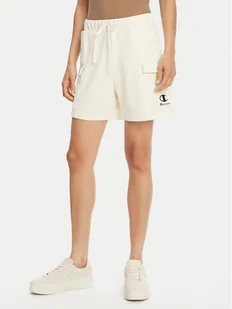 Champion Szorty sportowe 118024 Écru Standard Fit - Spodenki damskie - miniaturka - grafika 1