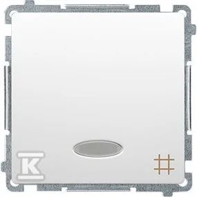 Łącznik krzyżowy z podświetleniem BMW7L.01/11 Basic moduł biały - Wyłączniki światła i elektryczne - miniaturka - grafika 1