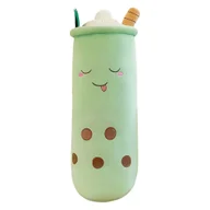 Maskotki i pluszaki - Duża Maskotka Pluszak Poduszka Zabawka Zielona Bubble Tea 70 cm - miniaturka - grafika 1