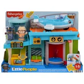 Zabawki interaktywne dla dzieci - Fisher Price, Little People, Zestaw Port Lotniczy - miniaturka - grafika 1