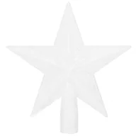 Bombki - Czubek na choinkę 15 cm szpic, gwiazda biała - miniaturka - grafika 1