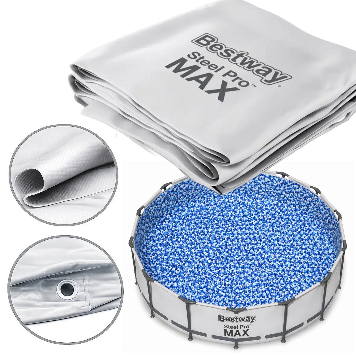 Bestway niecka basenowa poszycie basenu  56462 wkład materiał zamienny szary
