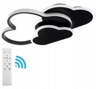 Lampy sufitowe - Lampa sufitowa Led Plafon Żyrandol ring Chmurki dla dzieci 20W Pilot - miniaturka - grafika 1