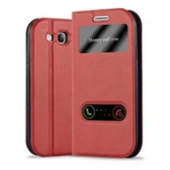 Etui i futerały do telefonów - Etui ochronne Cadorabo do Samsung Galaxy S3 / S3 NEO w kolorze czerwonym etui na telefon komórkowy pokrowiec na książkę - miniaturka - grafika 1